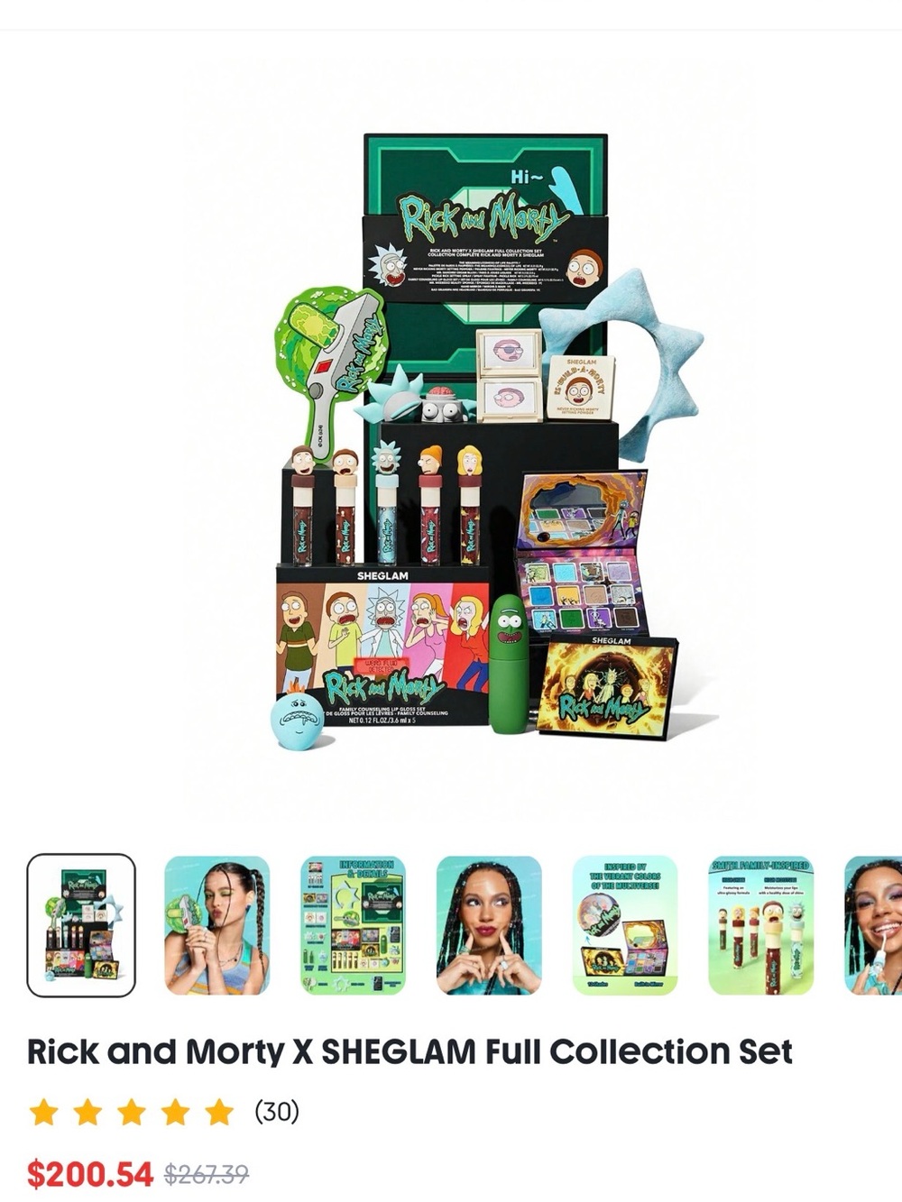 💚NEW Rick and Morty x SHEGLAM Full Collection Set
